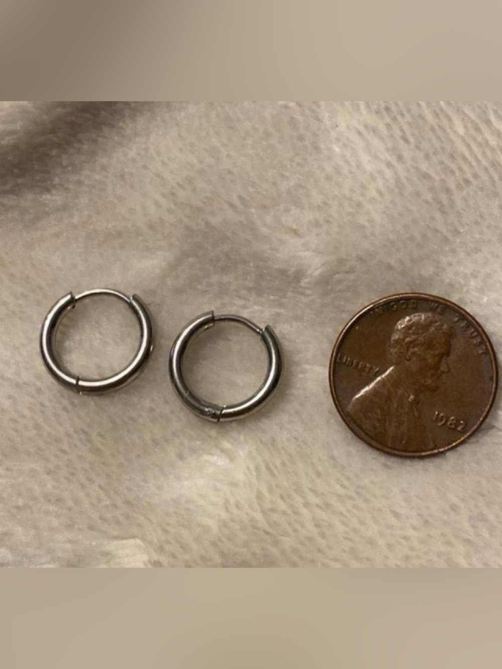Classic Silver Huggie Hoop Earrings - Set of 2